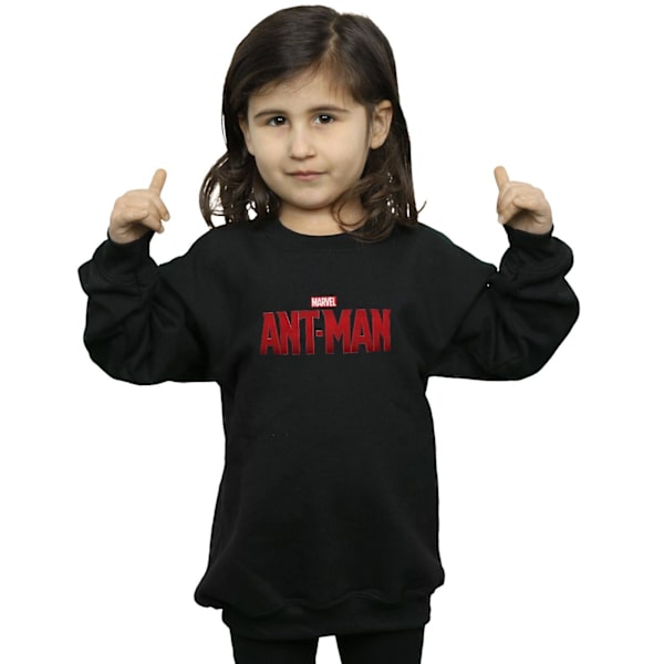 Marvel Girls Ant-Man Filmlogotyp Sweatshirt 7-8 år Svart Black 7-8 Years