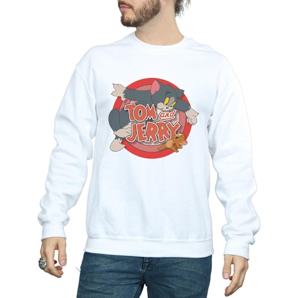 Tom och Jerry Classic Catch Sweatshirt för män S Vit White S