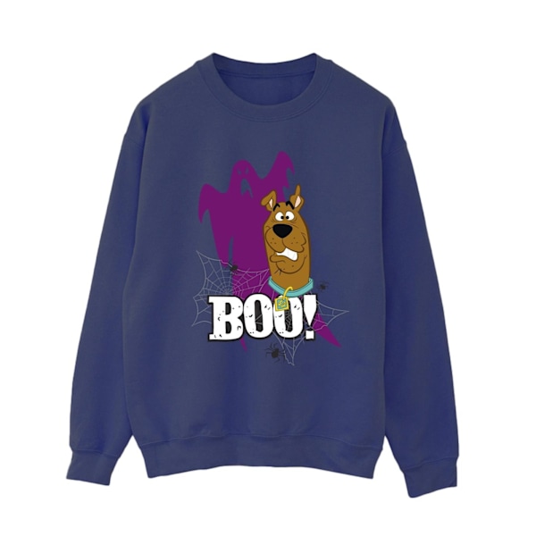 Scooby Doo Dam/Kvinnor Boo Spöke Sweatshirt 4XL Marinblå Navy Blue 4XL