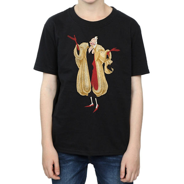 Disney Boys 101 Dalmatians Classic Cruella De Vil T-Shirt 12-13 Black 12-13 Years