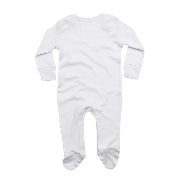 Babybugz Baby Organic Sleepsuit 3-6 månader Vit White 3-6 Months