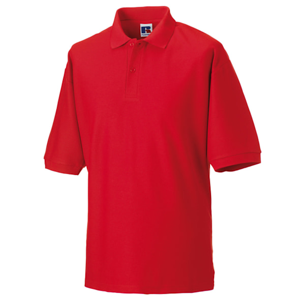 Russell Herr Classic Kortärmad Polycotton Pikétröja 2XL Bri Bright Red 2XL