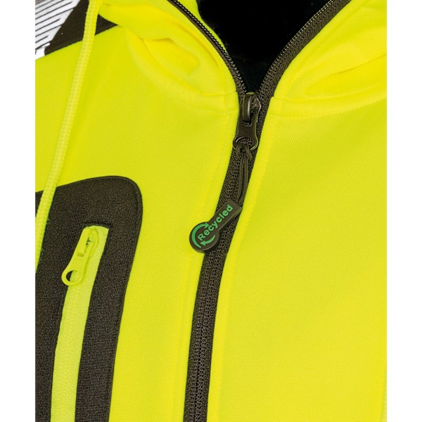 Result Äkta Återvunnen Herr Säkerhet Hoodie S Fluorescerande Gul Fluorescent Yellow/Black S