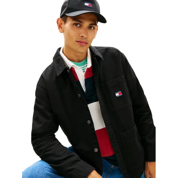 Tommy Jeans Herr Essential Overshirt XL Svart Black XL