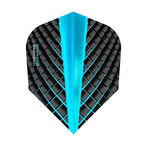Harrows Quantum Dart Flights One Size Svart/Akvamarin Black/Aqua Blue One Size