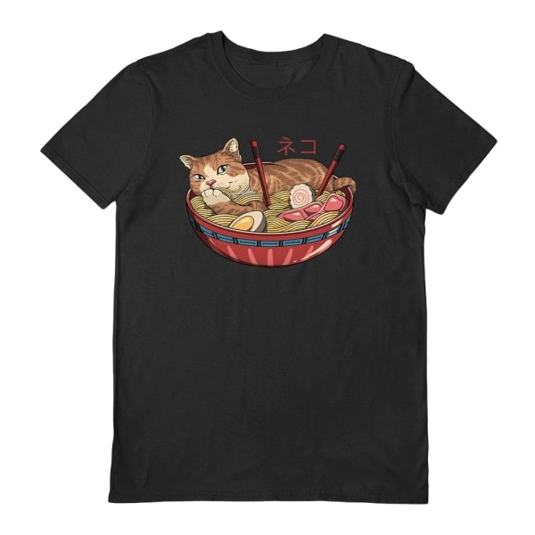 Vincent Trinidad Unisex Vuxen Neko Ramen Bowl T-Shirt XL Svart Black XL