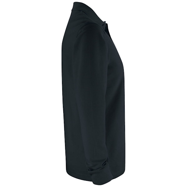 Clique Unisex Vuxen Enfärgad Långärmad Poloshirt XS Svart Black XS