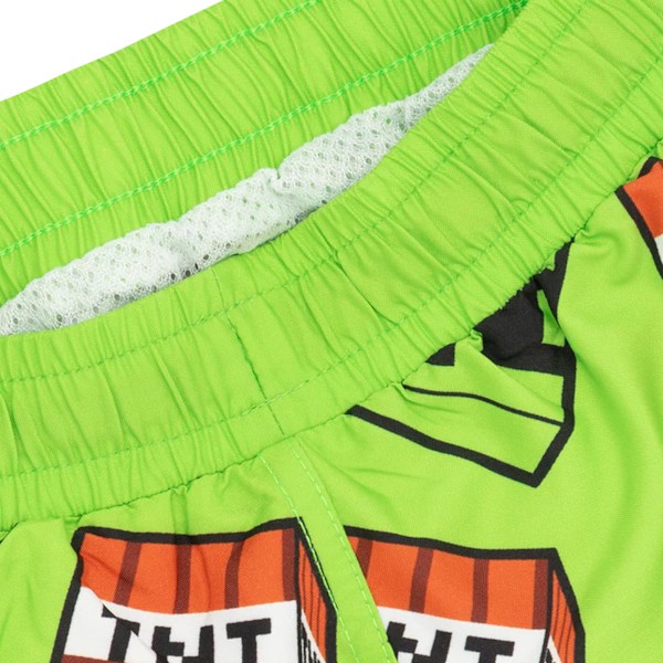 Minecraft Pojkshorts Creeper Badbyxor 9-10 År Grön/Svart Green/Black 9-10 Years