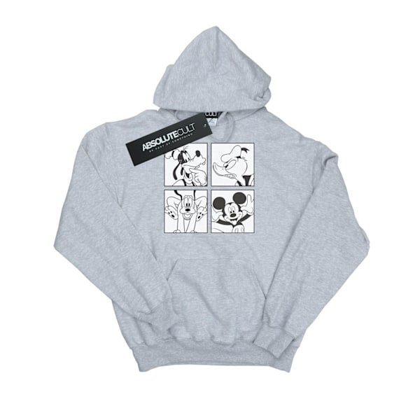 Disney Herr Mickey, Donald, Goofy Och Pluto Boxad Hoodie XL Spo Sports Grey XL