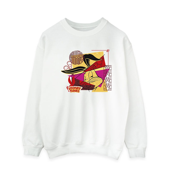 Looney Tunes Herr Bugs Kanin Nyår Sweatshirt S Vit White S