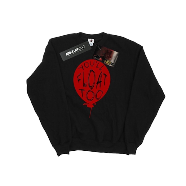 It Dam/Damer Pennywise You´ll Float Too Sweatshirt XXL Svart Black XXL