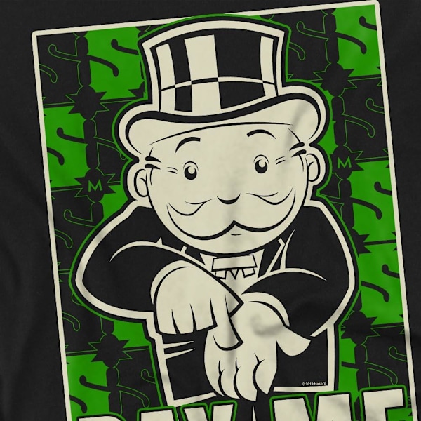 Monopoly Herr Pay Me T-Shirt 3XL Svart Black 3XL