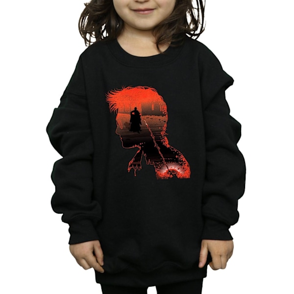 Harry Potter Girls Battle Silhouette Sweatshirt 12-13 år Svart Black 12-13 Years