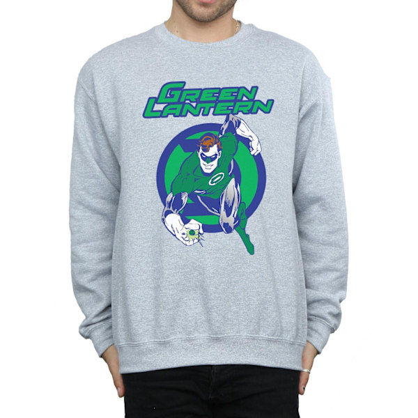 DC Comics Green Lantern Leap Sweatshirt XL Sports Grey för män Sports Grey XL