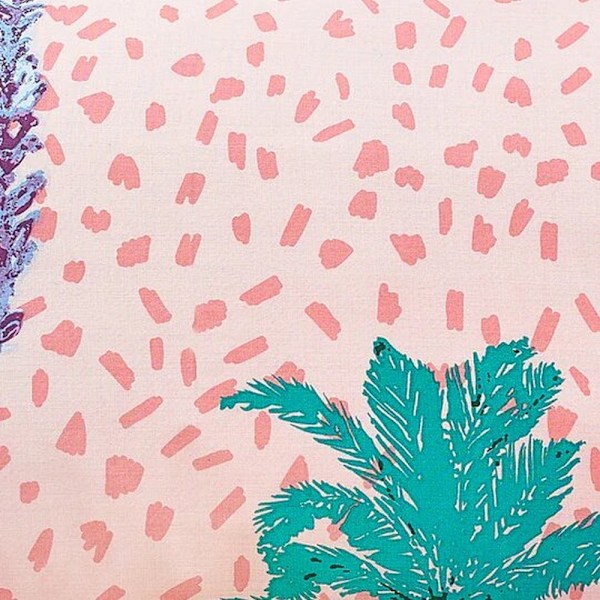 Style Lab Palmtropolis Påslakanset Enkelsäng Rosa Pink Single