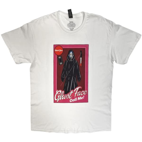 Ghost Face Unisex Vuxen Doll Box T-Shirt S Vit White S