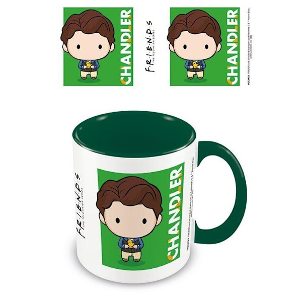 Friends Chibi Chandler Mug En Storlek Grön/Vit Green/White One Size