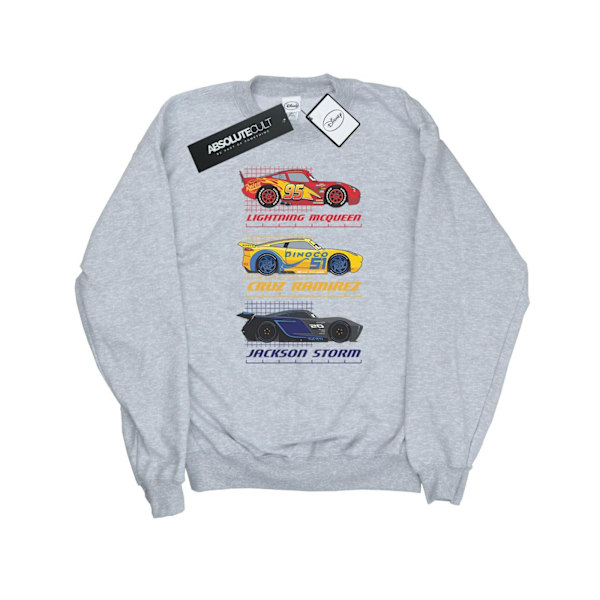 Cars Herr Racer Profil Bomullströja M Sports Grey Sports Grey M