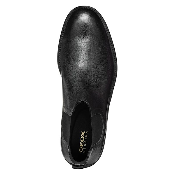 Geox Herr Tiberio Läder Ankelboots 7 UK Svart Black 7 UK