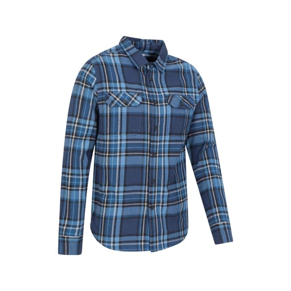 Mountain Warehouse Herr Trace Flanell Långärmad Skjorta S Mörk Dark Blue S