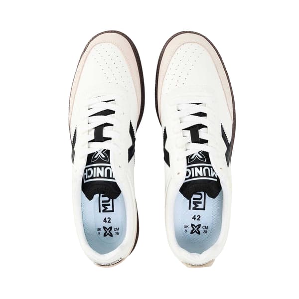 Munich Rumba mockaskor för herrar 9 UK Vit/Svart White/Black 9 UK
