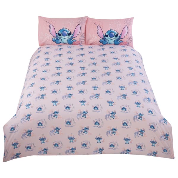 Lilo & Stitch Aloha Påslakanset Enkel Dusty Pink Dusty Pink Single