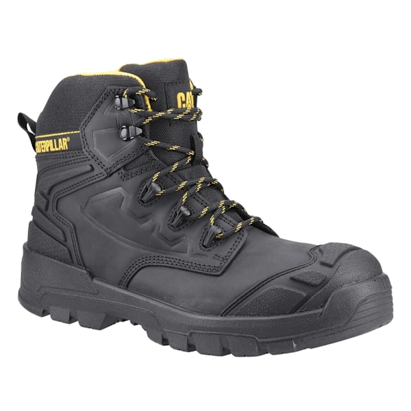 Caterpillar Striver Säkerhetsstövlar i Läder för Män 13 UK Svart/Gul Black/Yellow 13 UK