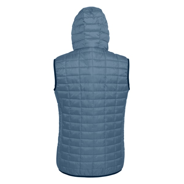 2786 Dam/Dam Honeycomb Dragkedja Upp Huva Gilet/Bodywarmer 2XL Steel 2XL