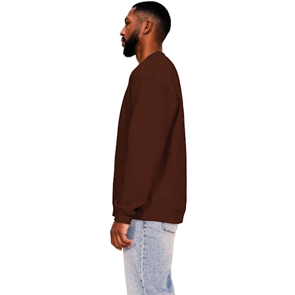 Casual Classics Herr Ringspun Bomull Förlängd Halsringning Oversize Chocolate 4XL