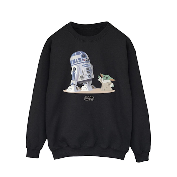 Star Wars Herr The Mandalorian R2D2 Och Grogu Sweatshirt M Svart Black M