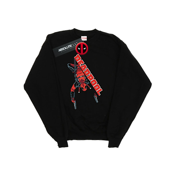 Marvel Dam/Kvinnor Deadpool Hang Split Sweatshirt XL Svart Black XL