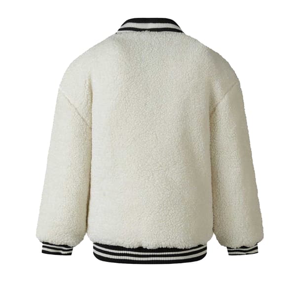 Minoti Flickjacka i Teddyfleece för flickor 12-13 år Off-white Off White 12-13 Years