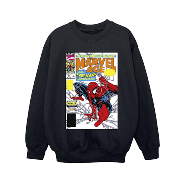 Marvel Boys Spider-Man Marvel Age Comic Cover Sweatshirt 7-8 år Black 7-8 Years