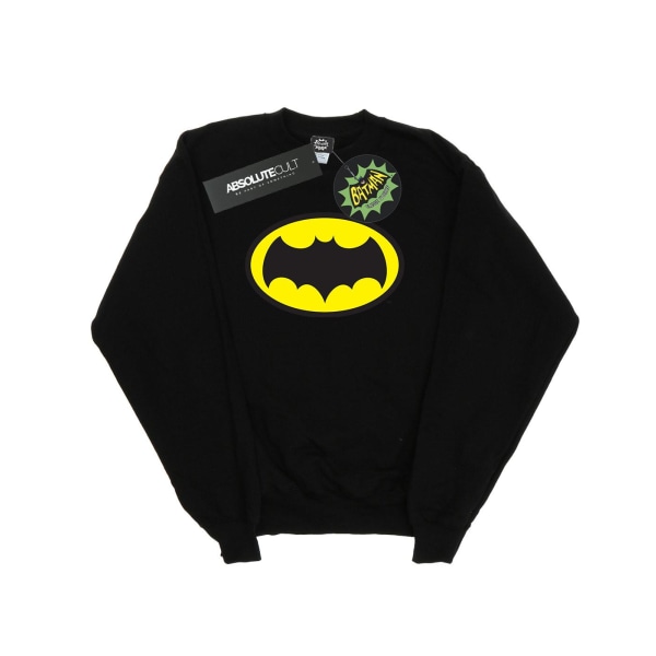 DC Comics Dam/Dam Batman TV Series Logo Sweatshirt XL Bla Black XL