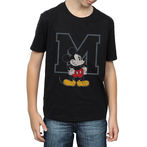 Disney Boys Mickey Mouse Classic M T-Shirt 7-8 år Svart Black 7-8 Years