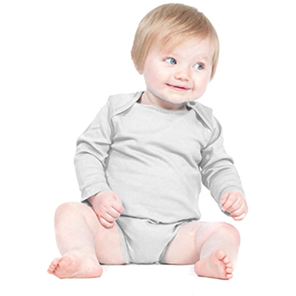 Unisex Baby unisex långärmad baby 6-12 Vit White 6-12