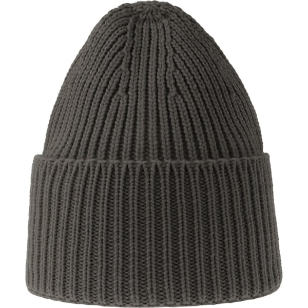 Atlantis Unisex Vuxen Ek Grovstickad Mössa One Size Mörkgrå Dark Grey Melange One Size