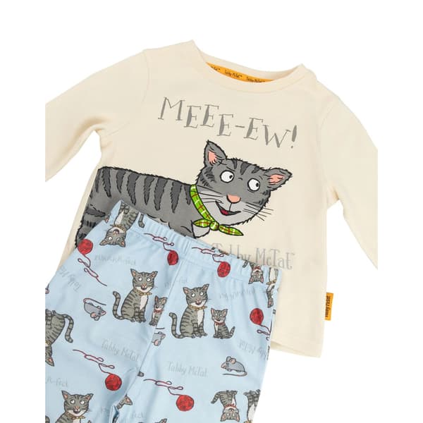 Tabby McTat Barn/Kids Meee-ew Långärmad Lång Pyjamas Set Multicoloured 4-5 Years
