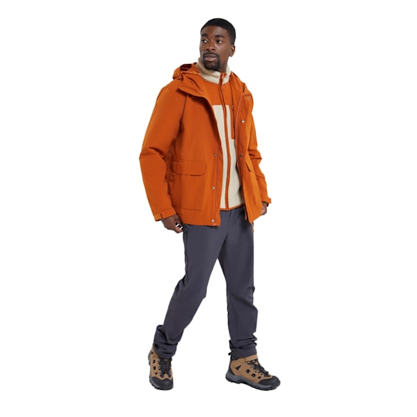Mountain Warehouse Mens Wetlands 3 i 1 Vattentät Jacka XXL R Rust XXL