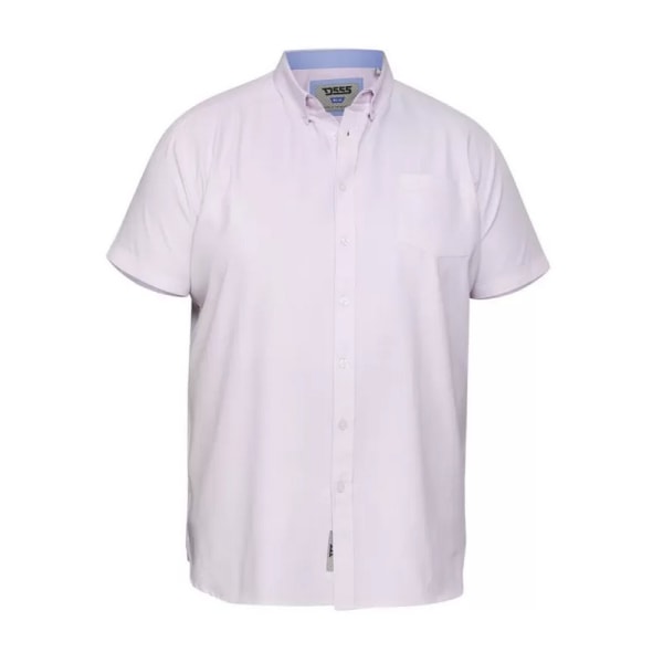 D555 Herr James Oxford Kingsize kortärmad skjorta XXL Rosa Pink XXL