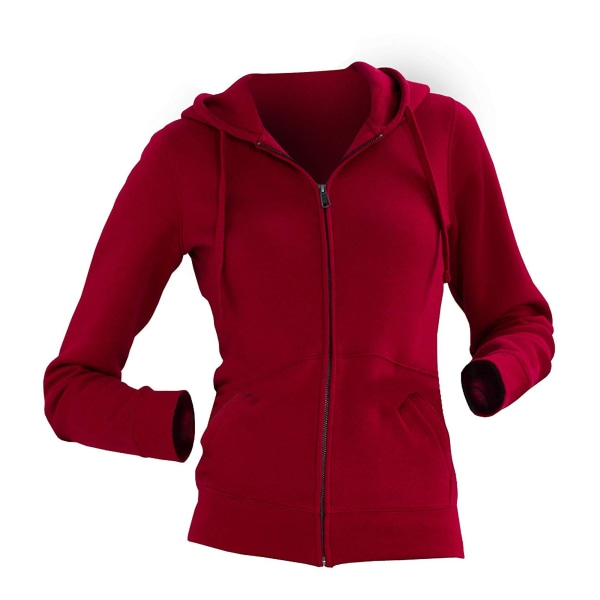 Russell Ladies Premium Authentic Zipped Hoodie (3-lagerstyg) Classic Red L