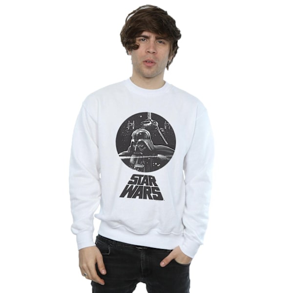Star Wars Darth Vader byst sweatshirt för män M vit White M