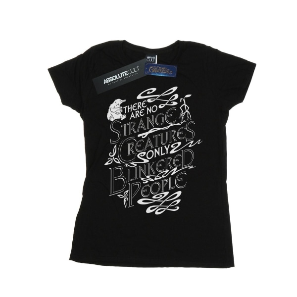 Fantastic Beasts Dam/Ladies Strange Creatures T-shirt i bomull Black L