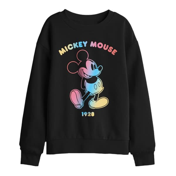 Disney Barn/Barn Musse Pigg Gradient Outline Tröja Black 12-13 Years