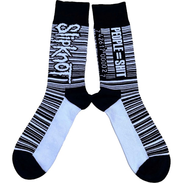 Slipknot Unisex Adult Barcode Socks 7 UK-11 UK Svart/Blå Black/Blue 7 UK-11 UK