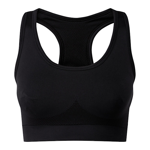 TriDri Dam/Kvinnor Sömlös 3D Passform Multi-Sport Solid Färg S Black M