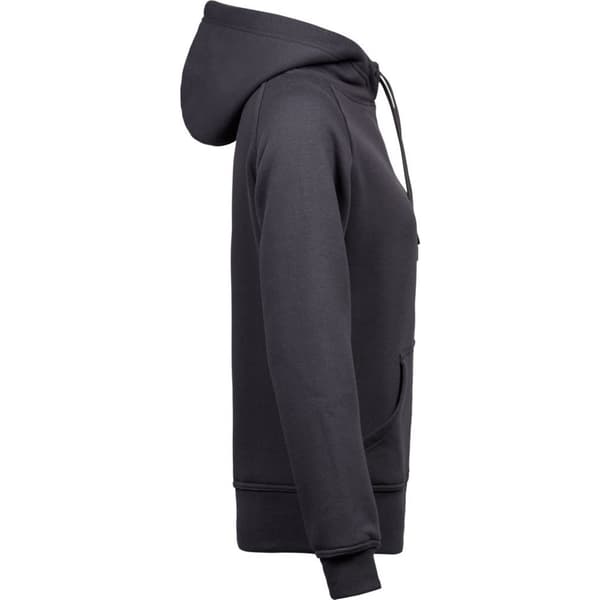 Tee Jays Dam/Dam Hooded Sweatshirt L Mörkgrå Dark Grey L