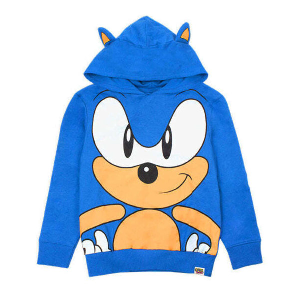 Sonic The Hedgehog Boys 3D Ears Hoodie 7-8 Years Blue Blue 7-8 Years