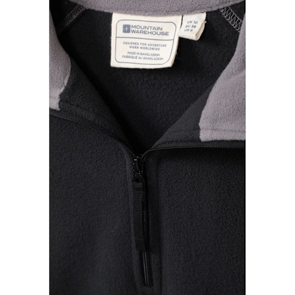 Mountain Warehouse Dam/Dam Montana Fleece Tröja med Halv Dragkedja 22 Black 22 UK