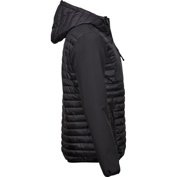 Tee Jays Herr Crossover Huvtröja Vadderad Jacka L Svart Black L